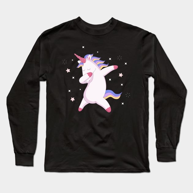 Unicorn DAB Long Sleeve T-Shirt by Utopia Shop